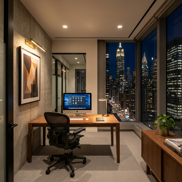 The Reserve — private residence at night